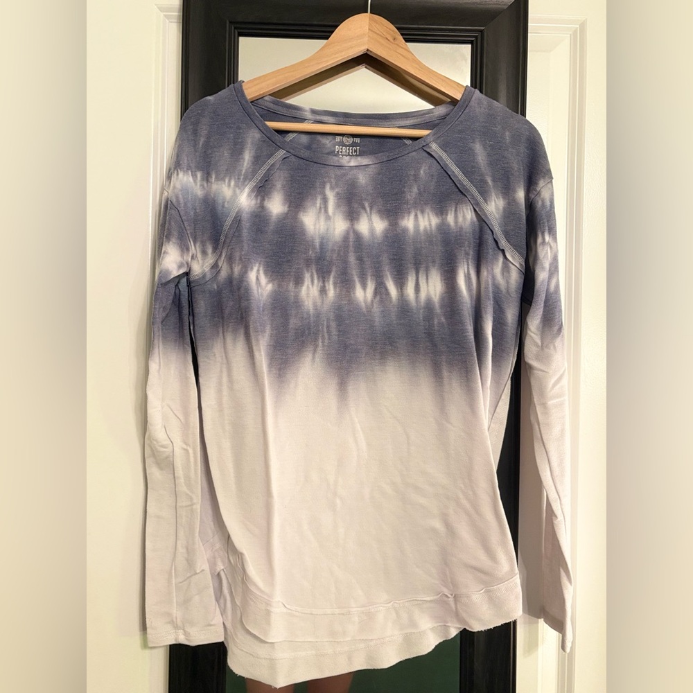 SO Blue and White Ombre Sweatshirt